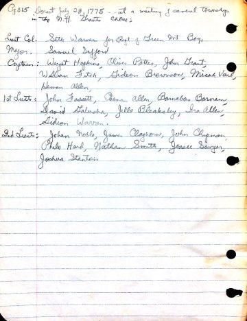 General History: Green Mountain Boys 3